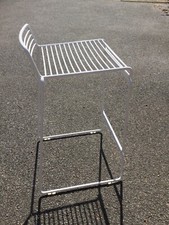 HAY Hee  White Metal bar stools x2