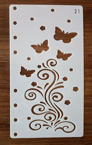 Butterflies stencil 95mm - stencil, x