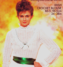 COPY IRISH CROCHET PATTERN Victorian style blouse cotton 8 Steampunk   34-38" 63