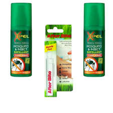 2 x Mosquito & Insect Repellent Sprays (70ml each) and 1x Sting Relief Pen, 14ml