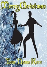 Jive Dance Dancing ptcc256 Xmas Christmas Card A5 Personalised Greeting Cards Po