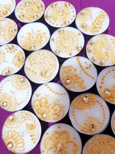 12x mehndi henna tealight - 12x, mehndi/henna