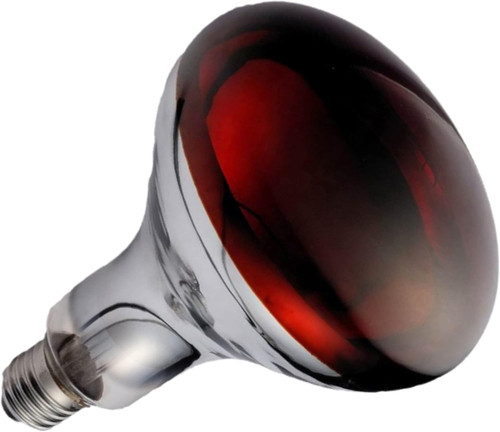 Infrared heat lamp - bulb,, ruby