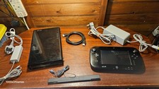 NINTENDO WII U WIIU BLACK & 3 GAMES CONSOLE BUNDLE #RS13RB9