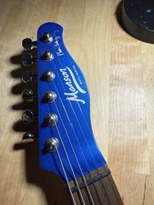 Manson Meta MBM-2 Electric Guitar with Sustainer In Sparkle Blue