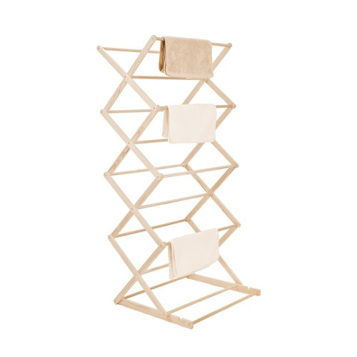 Wooden clothes airer - clothes,