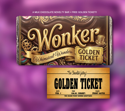 Willy wonka chocolate bar with - wonka,