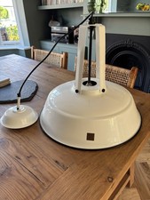 Cox & Cox Large Pendant Lampshade Retro Industrial Enamel