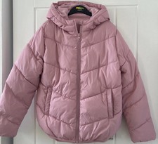 Girls Pink Puffer Jacket Coat