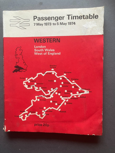Vintage passenger timetable - vintage, br
