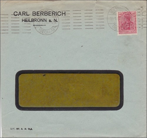 Perfin carl berberich - perfin:,