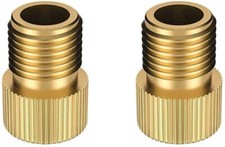 2 x PRESTA TO SCHRADER BRASS