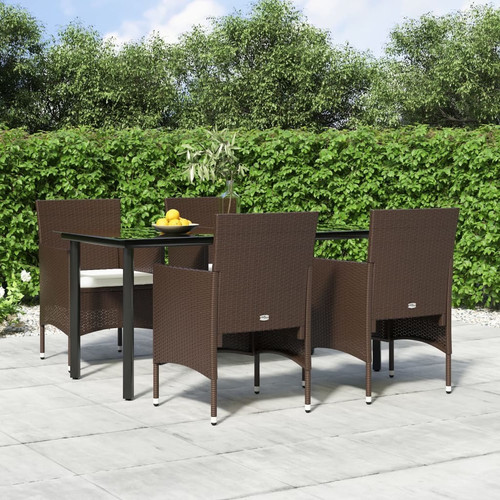 Garden dining set brown - garden,