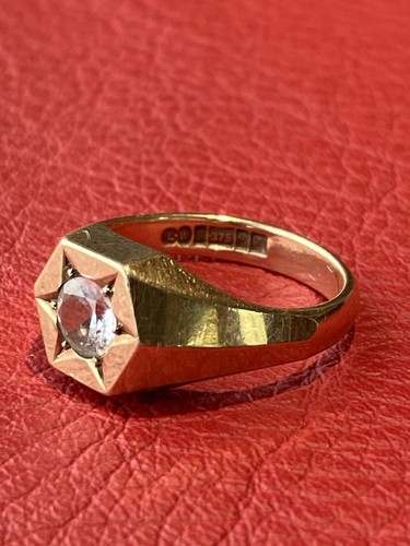 9ct 375 gold ring - 375, large