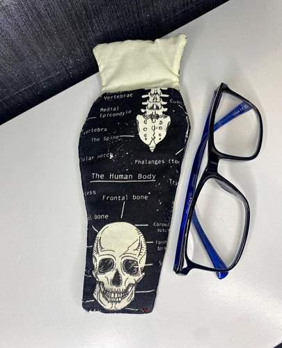 Black white skull - skull, cloth