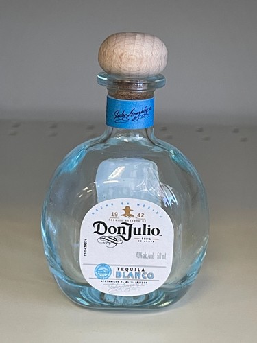 Empty tequila don julio blanco - tequila,