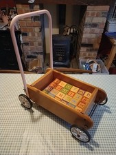Vintage Toddlers Wooden Walker