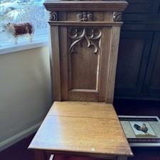 Ecclesiastical Solid Oak Chair