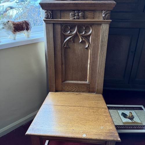 Ecclesiastical solid oak chair - solid,