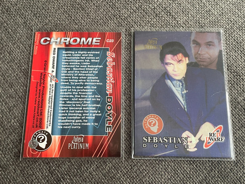 Red dwarf trading cards - red,