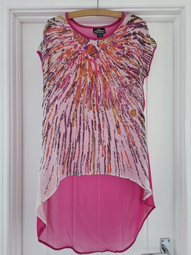 Pink sunburst chiffon - sunburst,