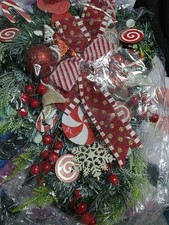 Candy Cane Christmas Door