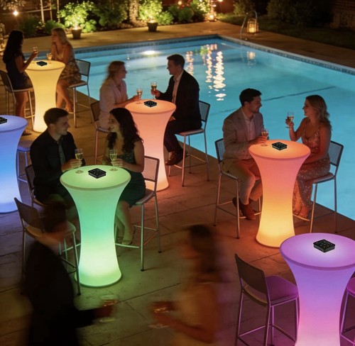 Tall led poser table garden - tall,
