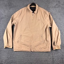 Sergio Tacchini Jacket Mens XXL 2XL Beige Blue Reversible Bomber Casuals Mod Y2K