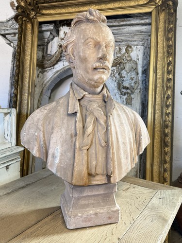 19th century plaster portrait - 19th,