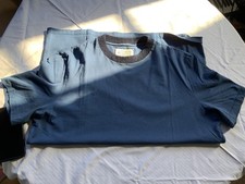 Maison Margiela Men's T-Shirt Size Large Blue Short Sleeve