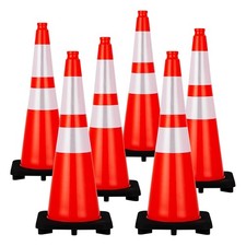 Traffic Cones 28" 6PC Safety