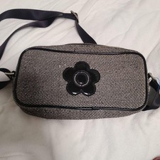 MARY QUANT Tweed Shoulder Bag