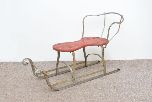 Vintage old sleigh - sledge, snow
