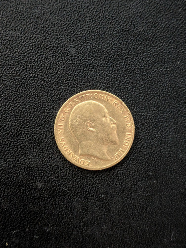 Gold half sovereign - half, vii