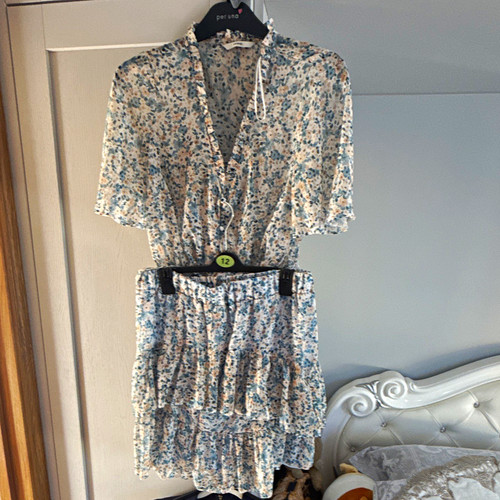 Women piece floral chiffon - women's,