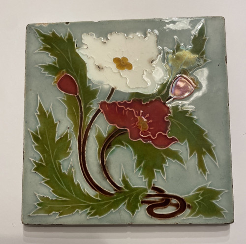 Antique 1901 cleveland tile - antique,