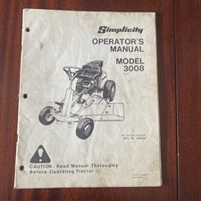 Simplicity model 3008 riding - simplicity,