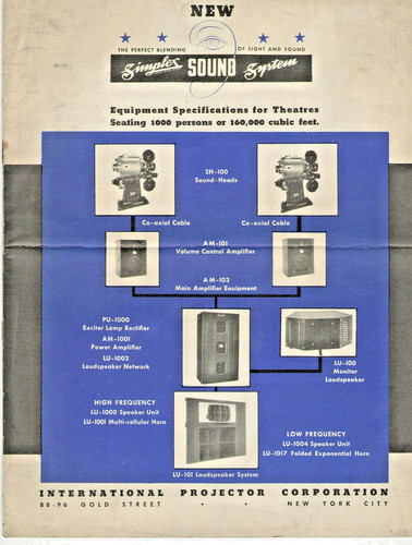 Vtg 1938 simplex sound system - vtg,