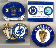4 Vintage  Chelsea badges