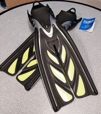 Tusa XPert Zoom Z3 Split Fins XS-S USA 5-7 Scuba Snorkeling Free Diving Yellow