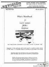 MARTIN JRM-1 MARS MANUAL 1940's Pilot PDF ARCHIVE Flying Boat SEA PLANE