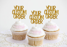 Personalised Cupcake Toppers Birthday Cake Cake Toppers Baby Shower Hen Party