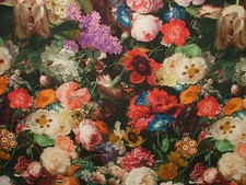 Fantasy Floral Black 100%