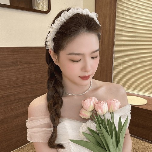 High crown beaded headband - crown,