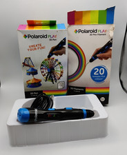 Polaroid Play 3D Pen PL-2000-00 with Box Cable & Filaments Untested S6500