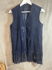 Job Lot 5x Vintage Suede Fringe Jackets & Waistcoats – For Repair / Upcycling