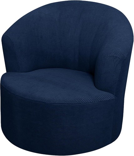 Swivel barrel chair - swivel, navy
