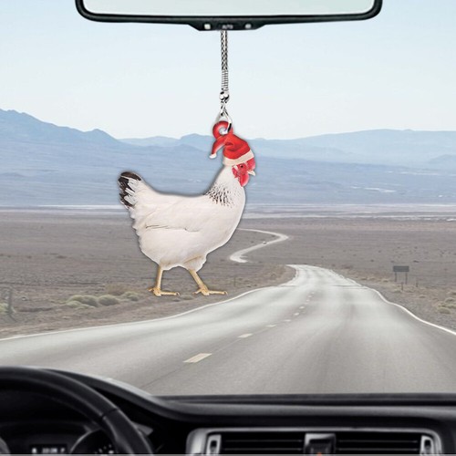 Christmas hen ornament funny - ornament,,