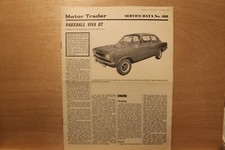 Original VAUXHALL VIVA GT HB Motor Trader Service Data No. 488