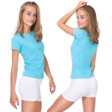 Womens Cotton Shorts Sports Knickers Stretchy Ladies Leggings Sizes 8-22 PSL5